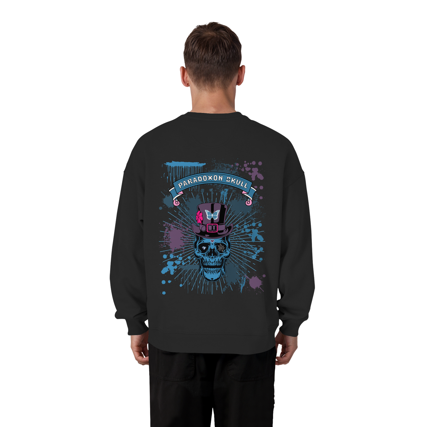 Blue Paradox Skull / Oversize Sweatshirt