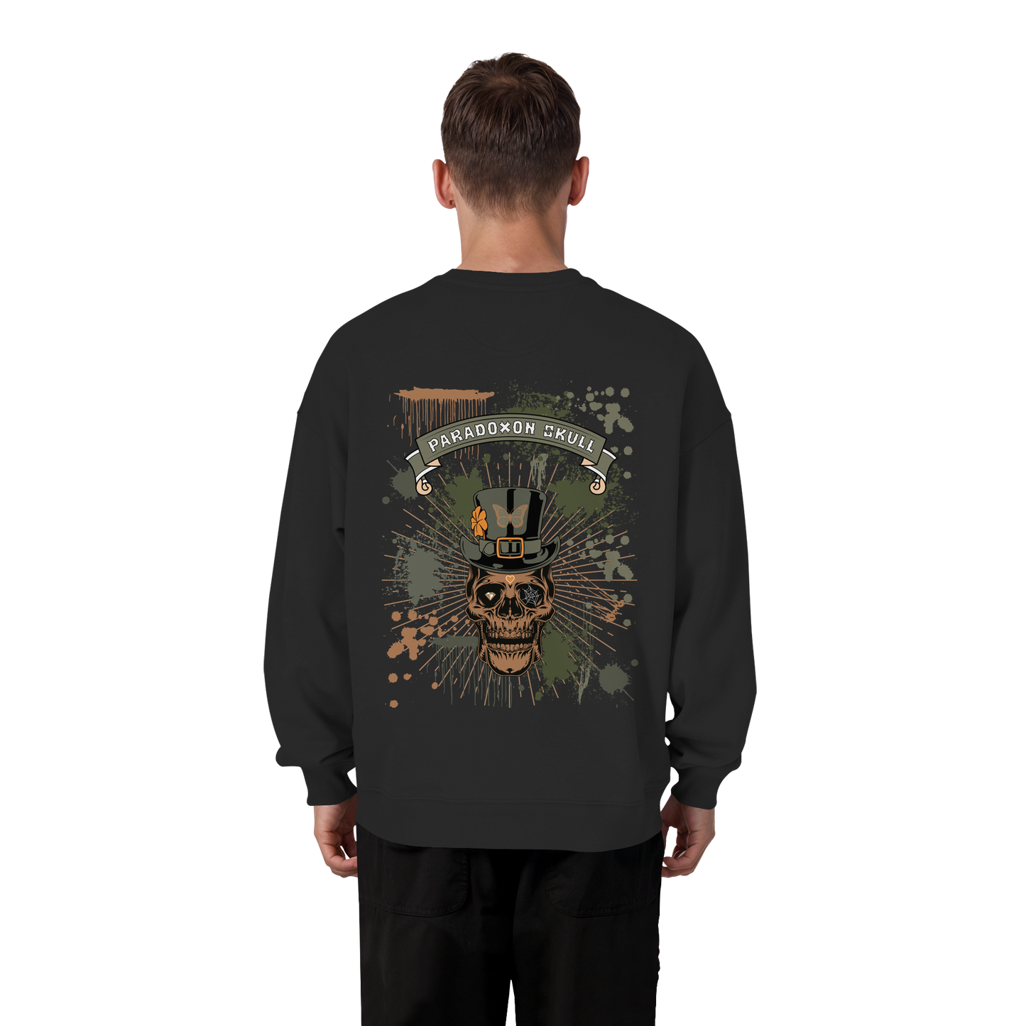 Green Paradox Skull / Oversize Sweatshirt