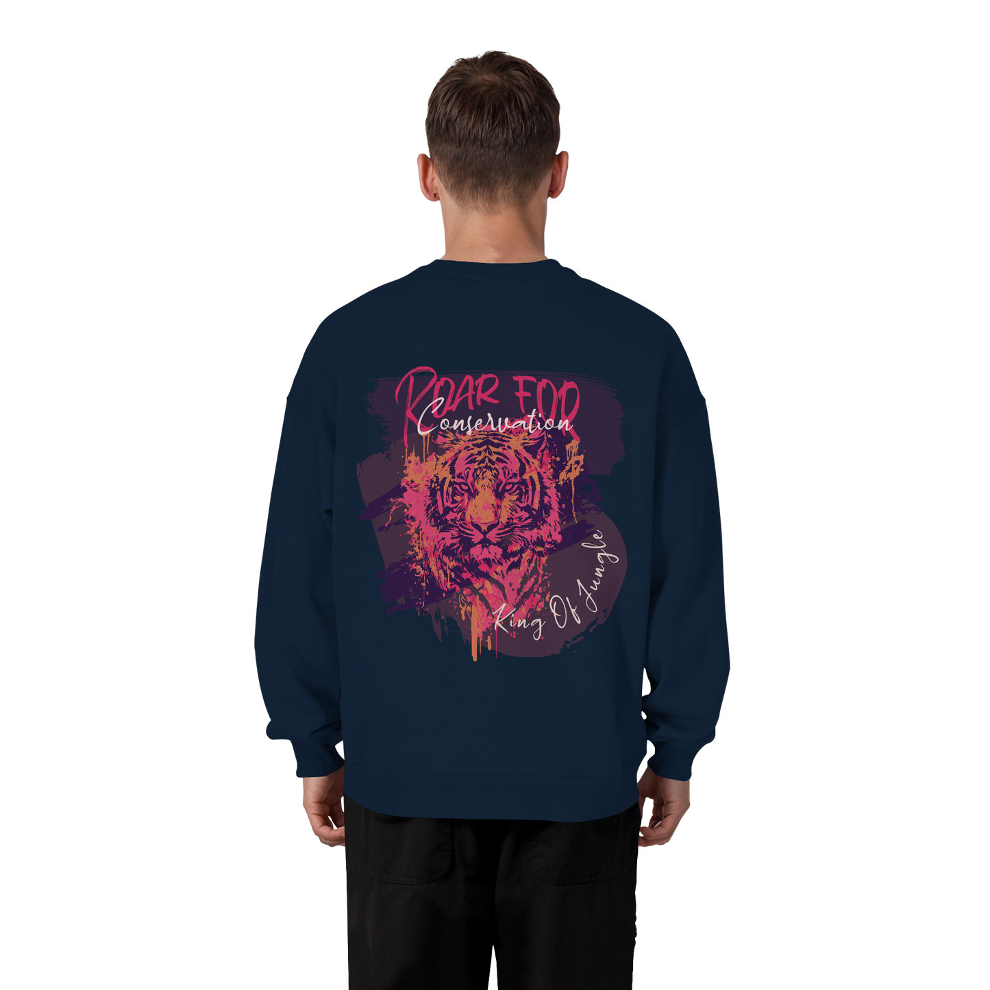 King Of Jungle Lilac / Oversized Sweatshirt