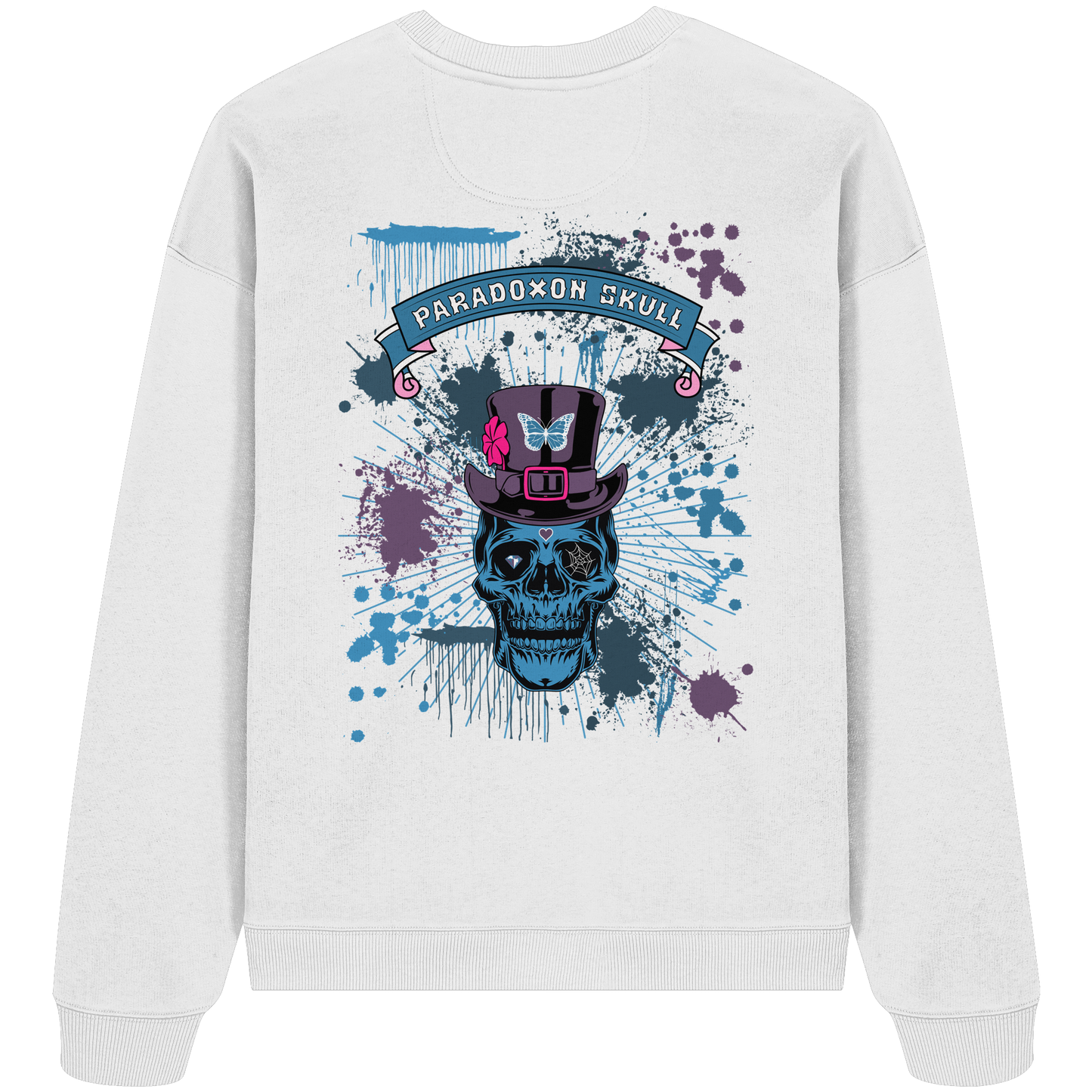 Blue Paradox Skull / Oversize Sweatshirt