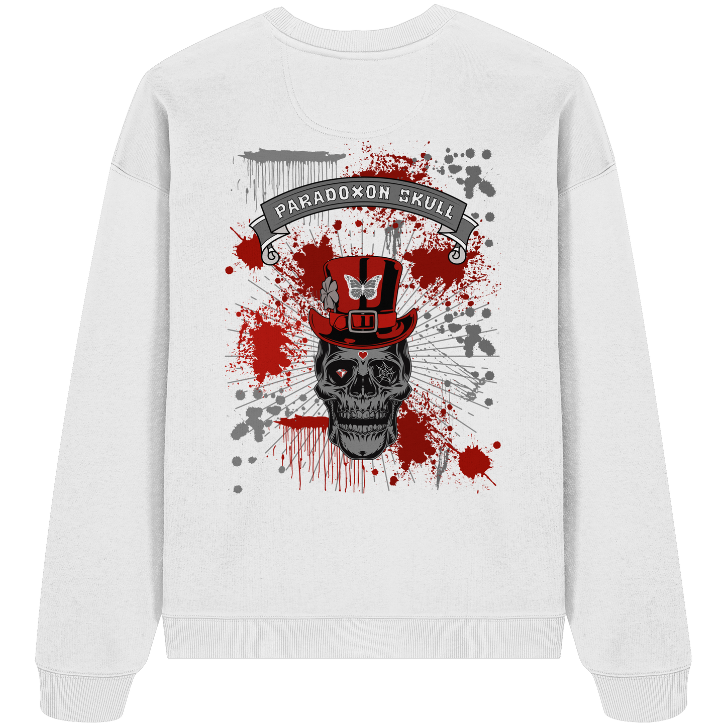 Red Paradox Skull / Oversize Sweatshirt