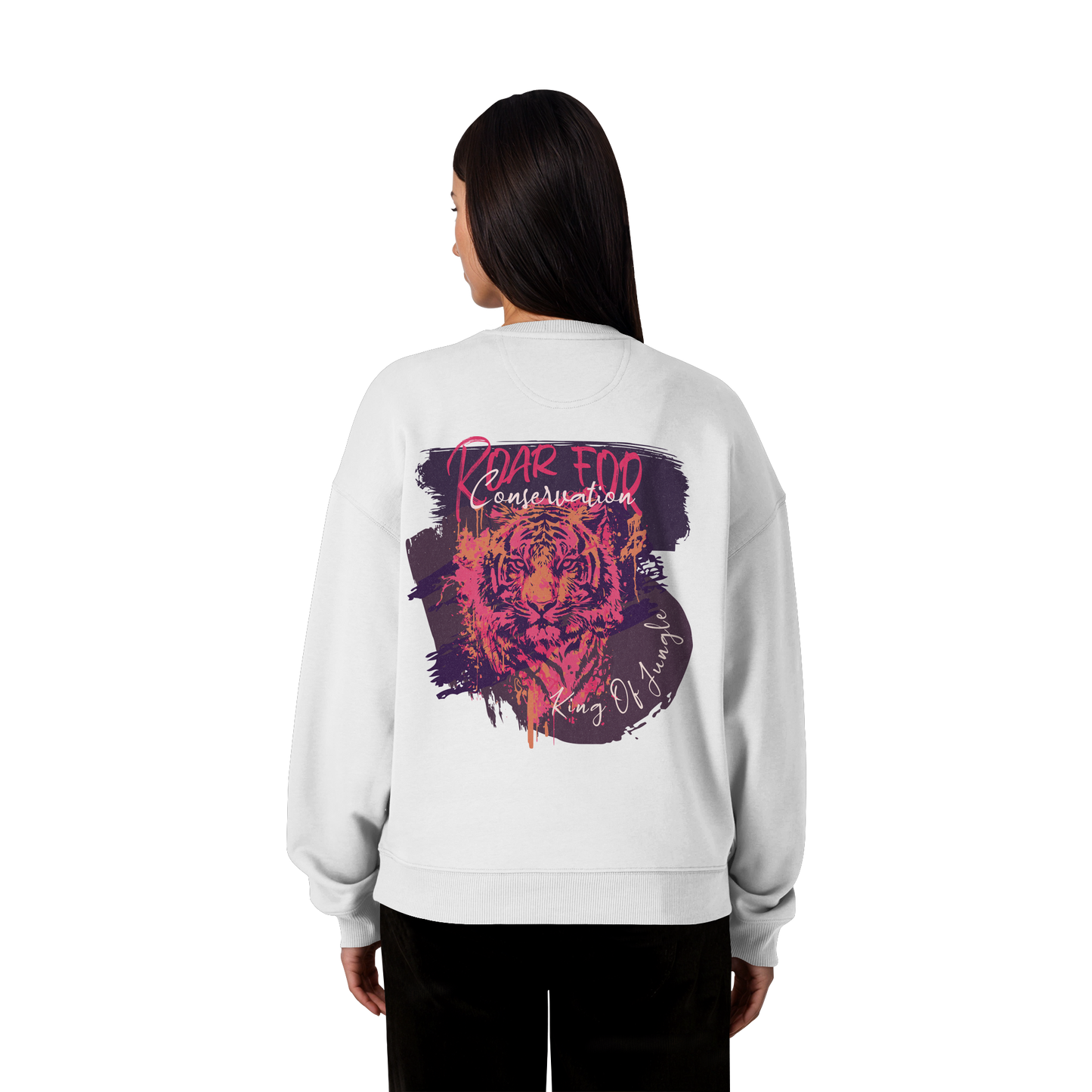 King Of Jungle Lilac / Oversized Sweatshirt