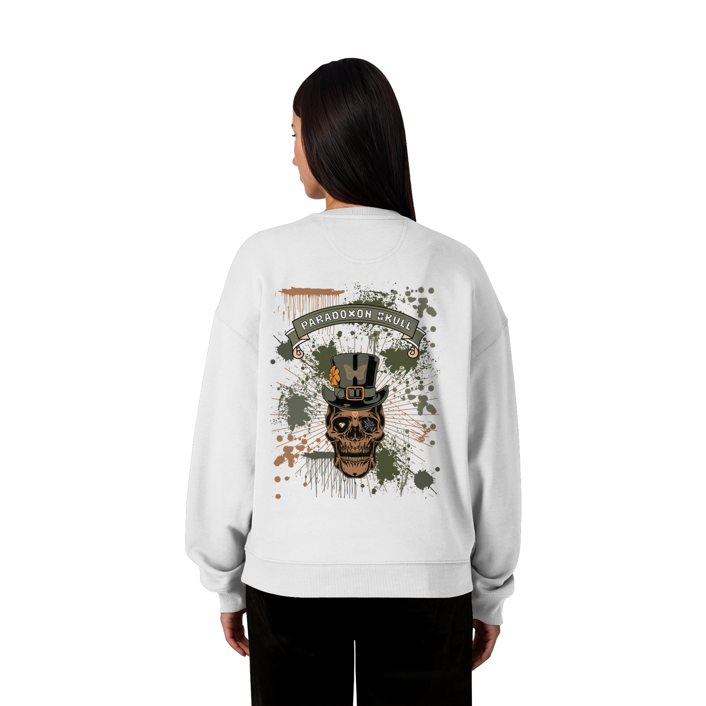 Green Paradox Skull / Oversize Sweatshirt