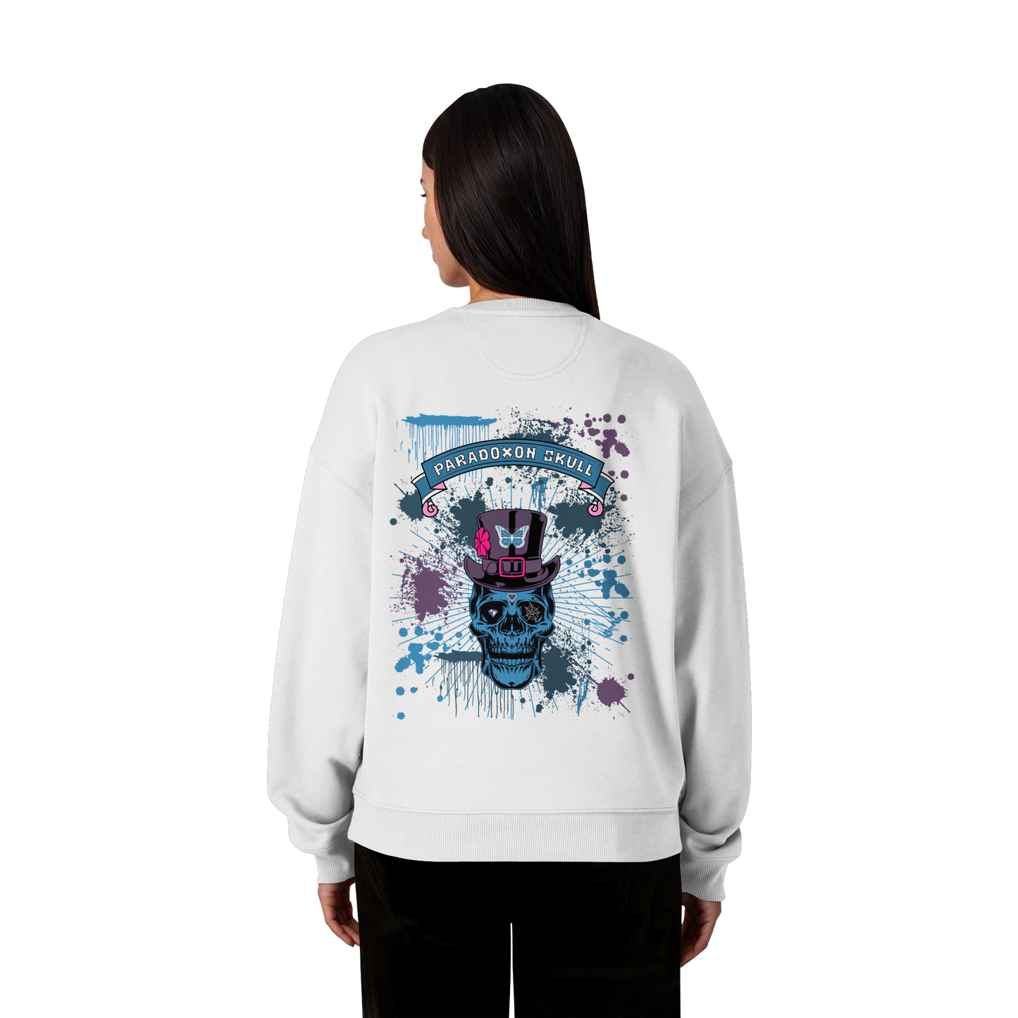 Blue Paradox Skull / Oversize Sweatshirt
