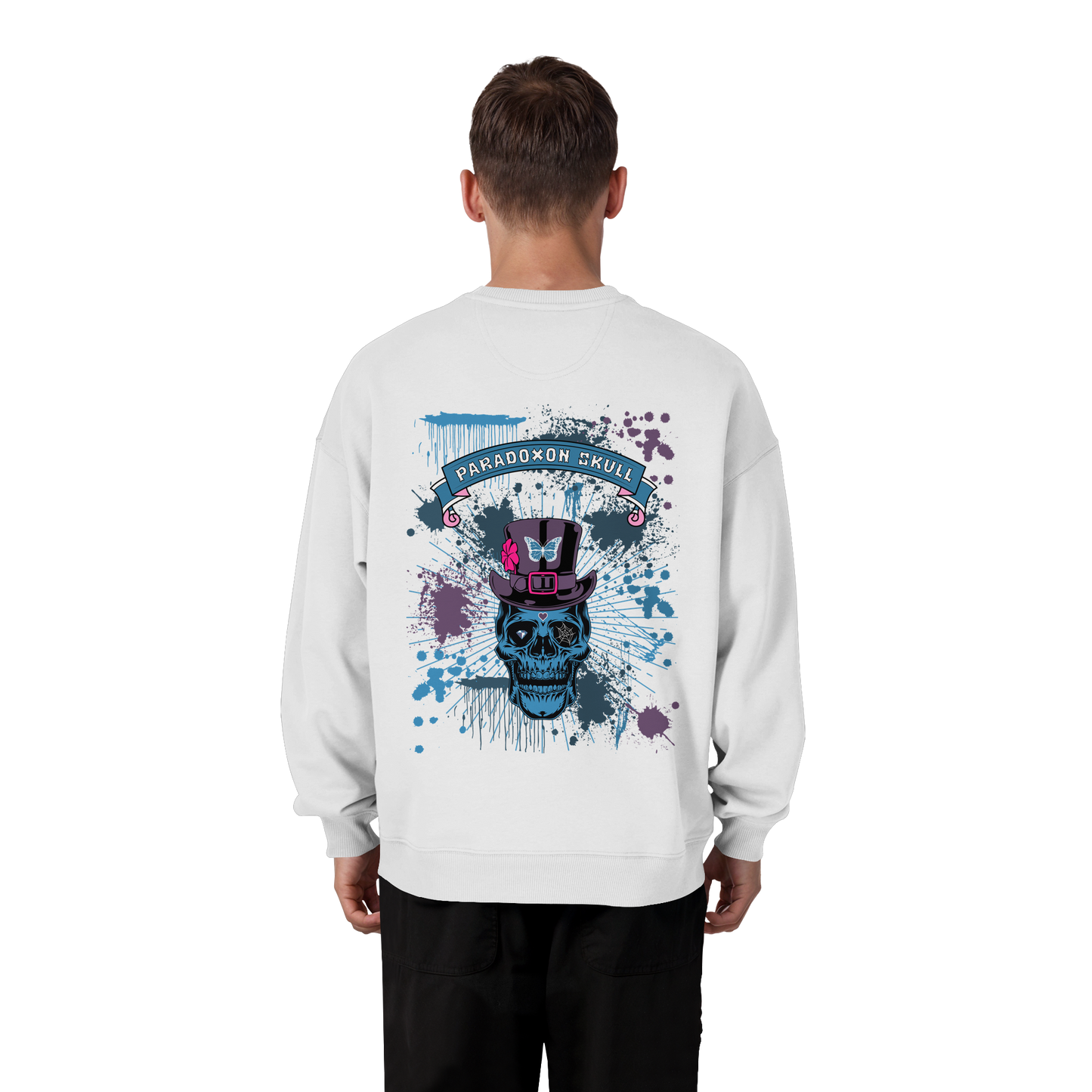 Blue Paradox Skull / Oversize Sweatshirt