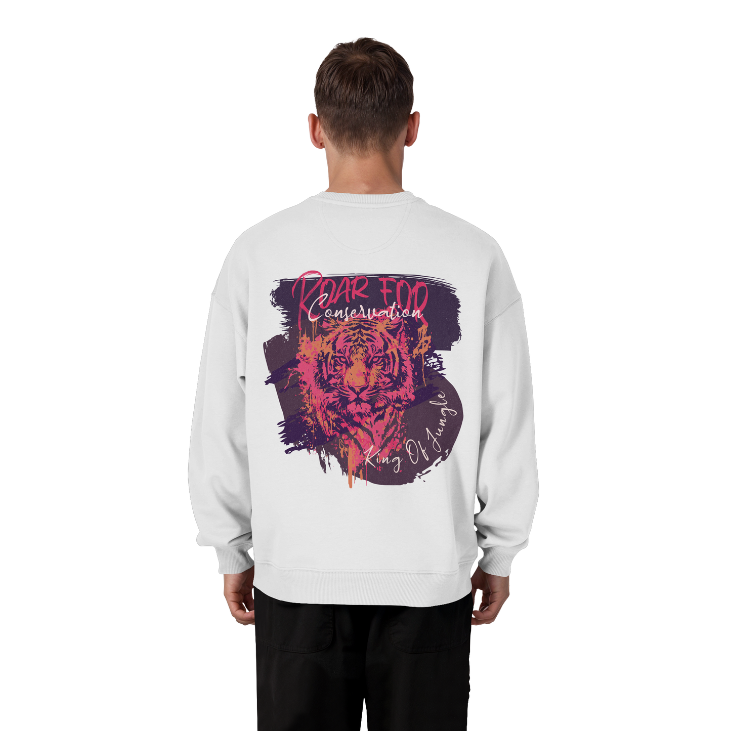 King Of Jungle Lilac / Oversized Sweatshirt