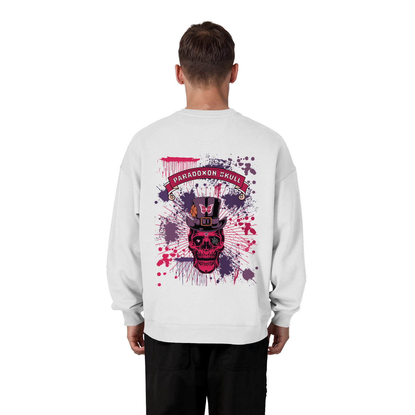 Violet Paradox Skull / Oversize Sweatshirt