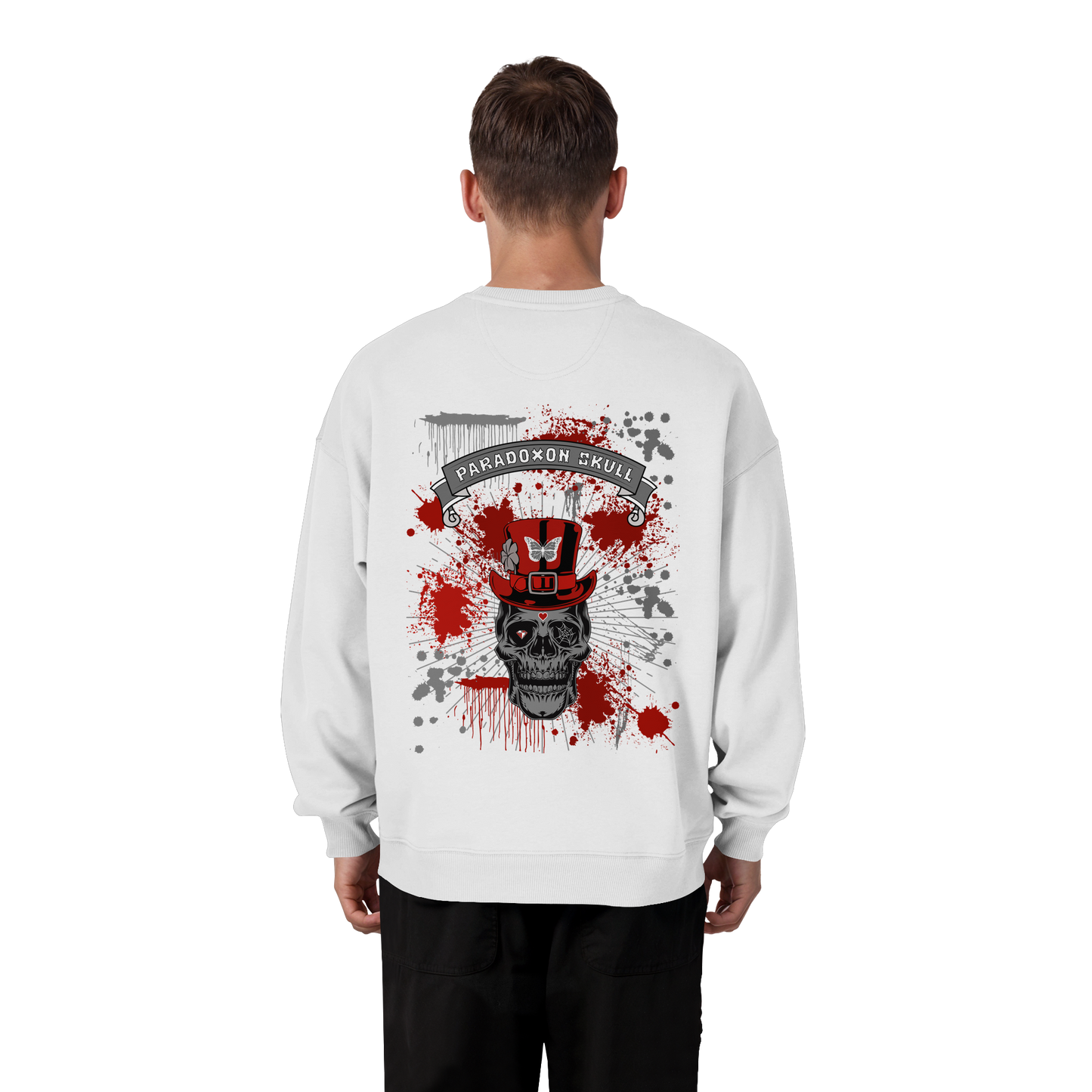 Red Paradox Skull / Oversize Sweatshirt