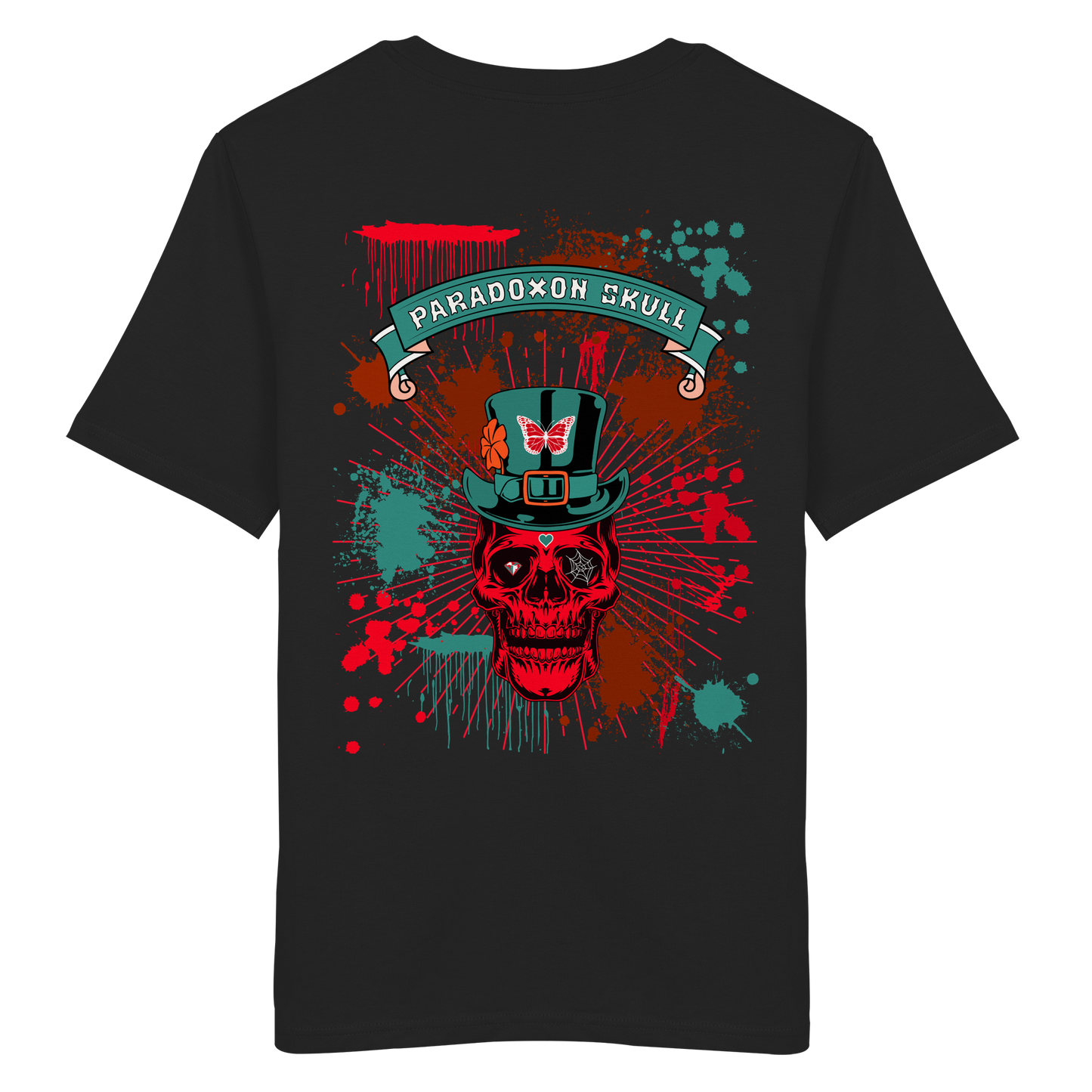 Turquoise Paradoxon Skull   - Organic Shirt