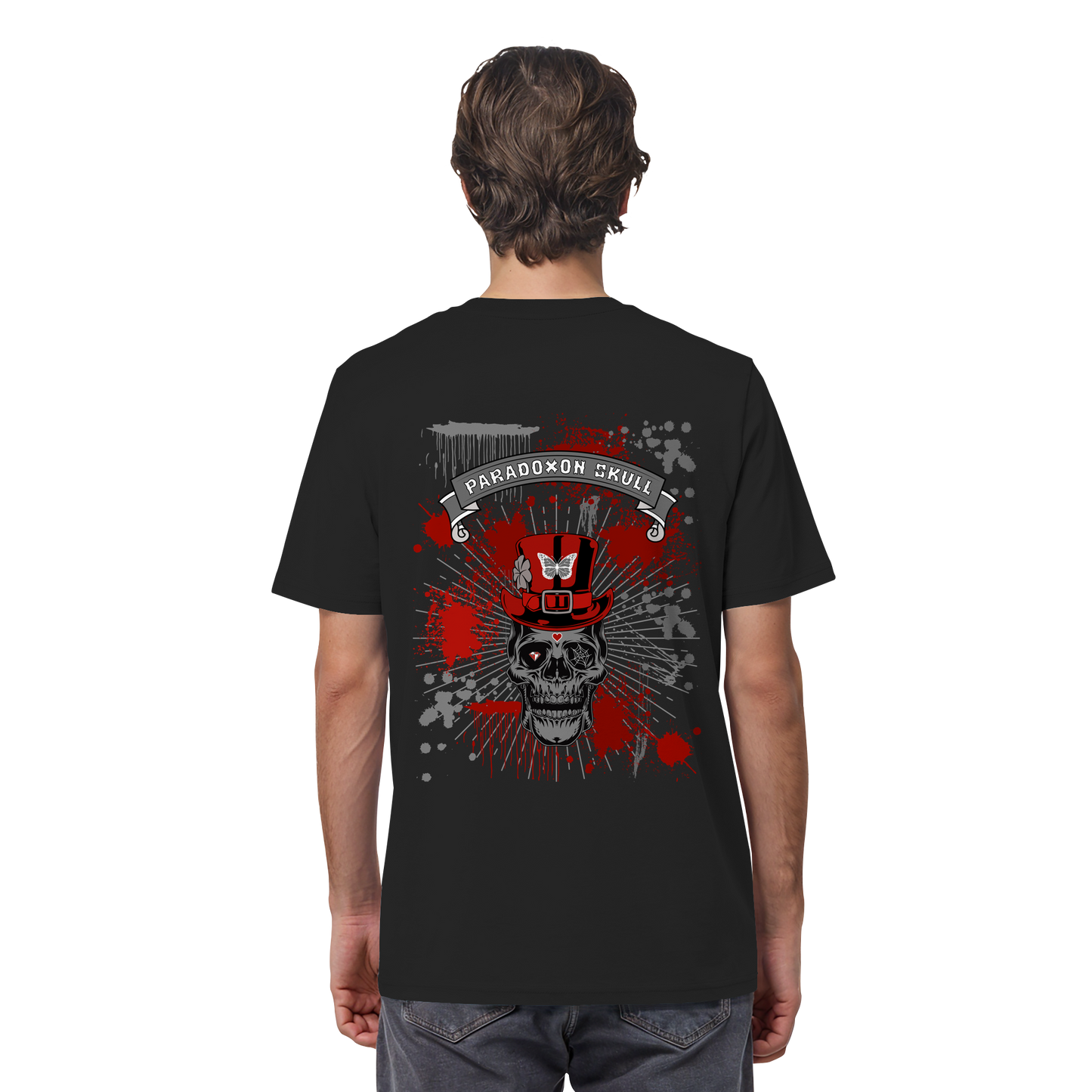 Red Paradoxon Skull  - Organic Shirt
