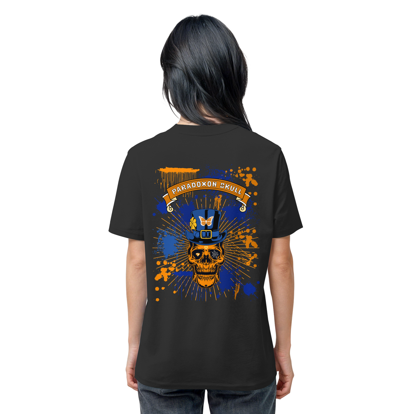 Orange Paradox Skull / T-Shirt