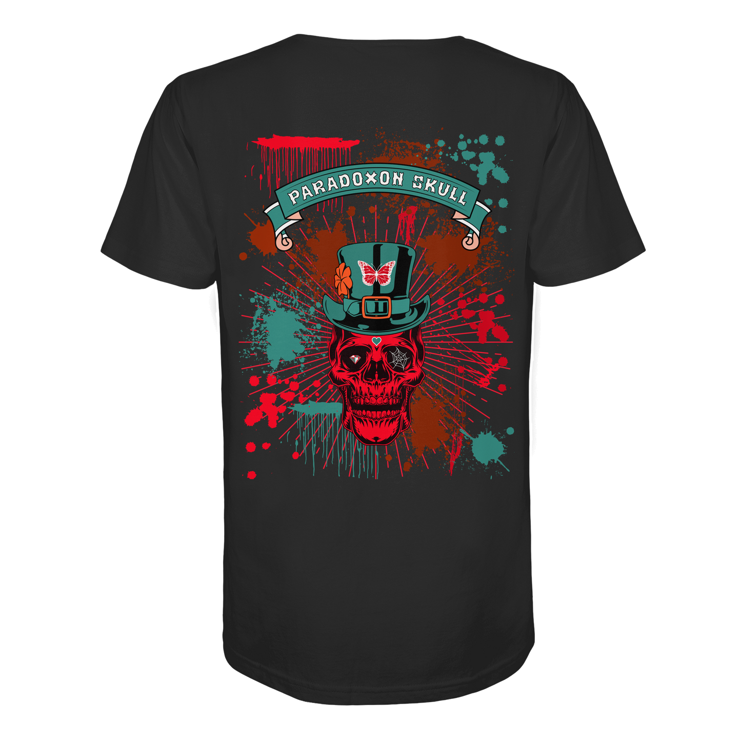Turquoise Paradoxon Skull   - Organic Shirt