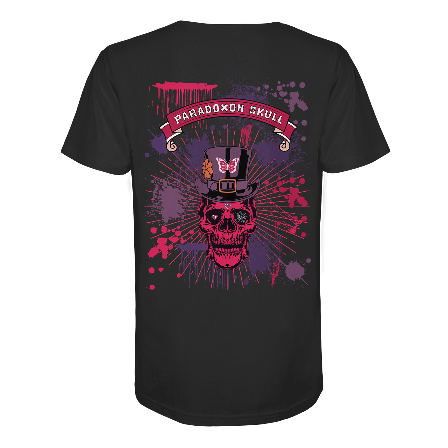 Violett Paradoxon Skull  - Organic Shirt