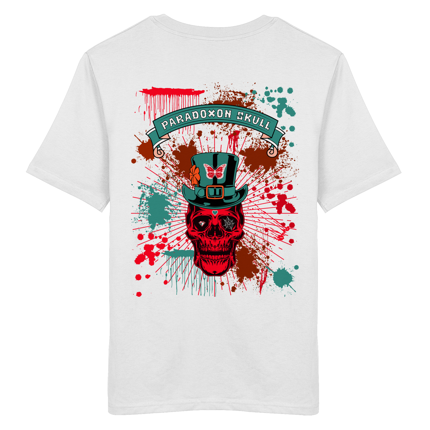 Turquoise Paradoxon Skull   - Organic Shirt