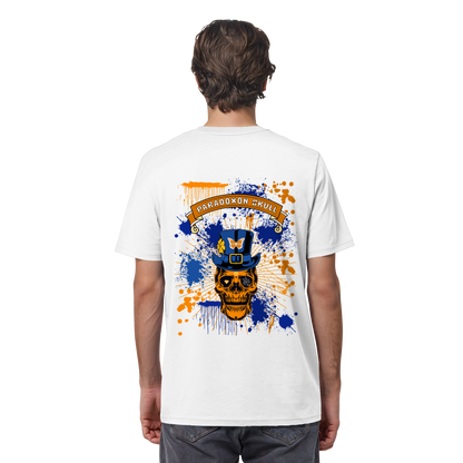 Orange Paradox Skull / T-Shirt