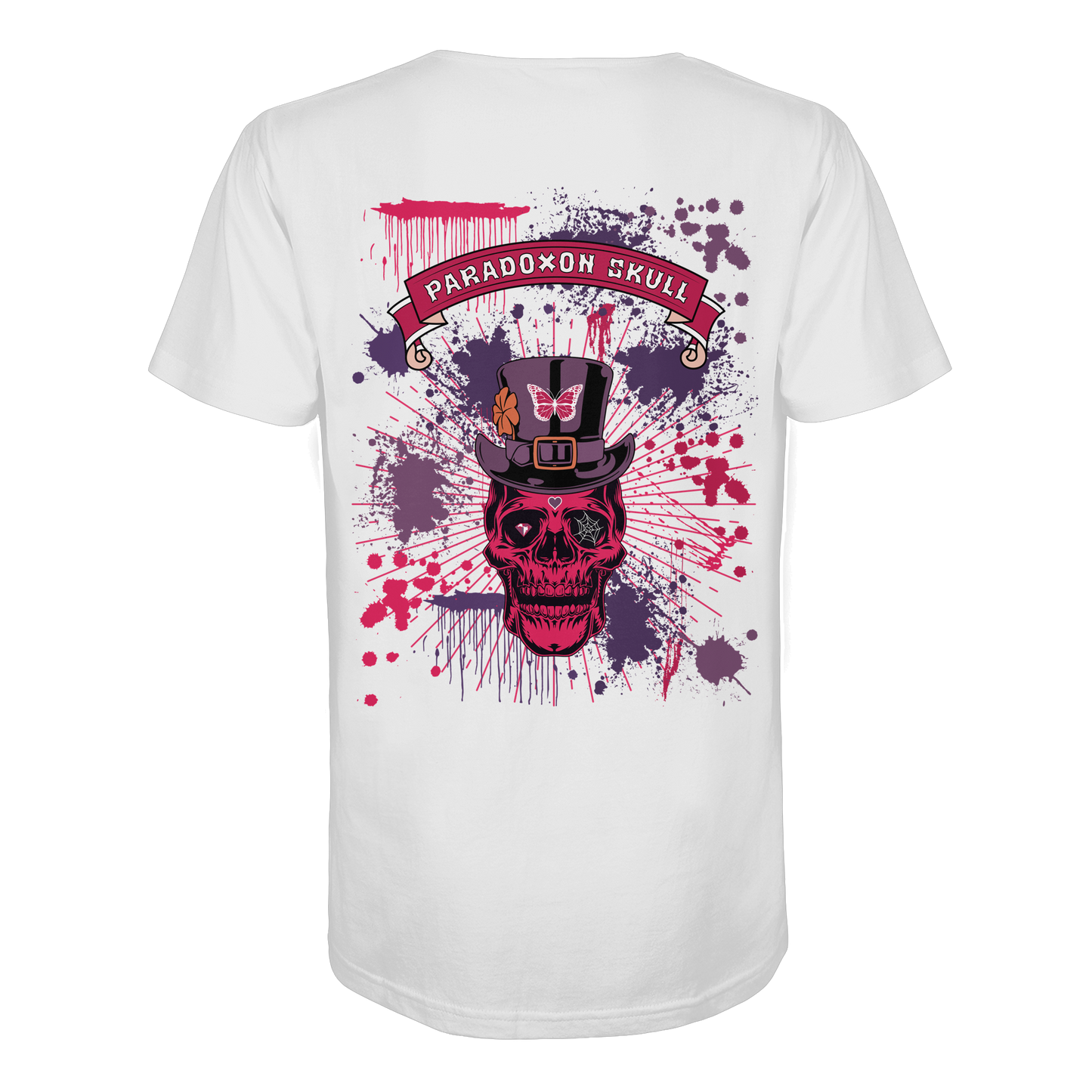 Violett Paradoxon Skull  - Organic Shirt
