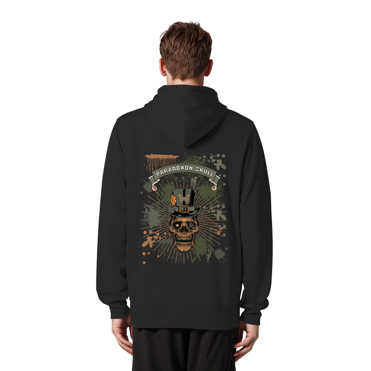 Green Paradoxon Skull  - Organic Zipper