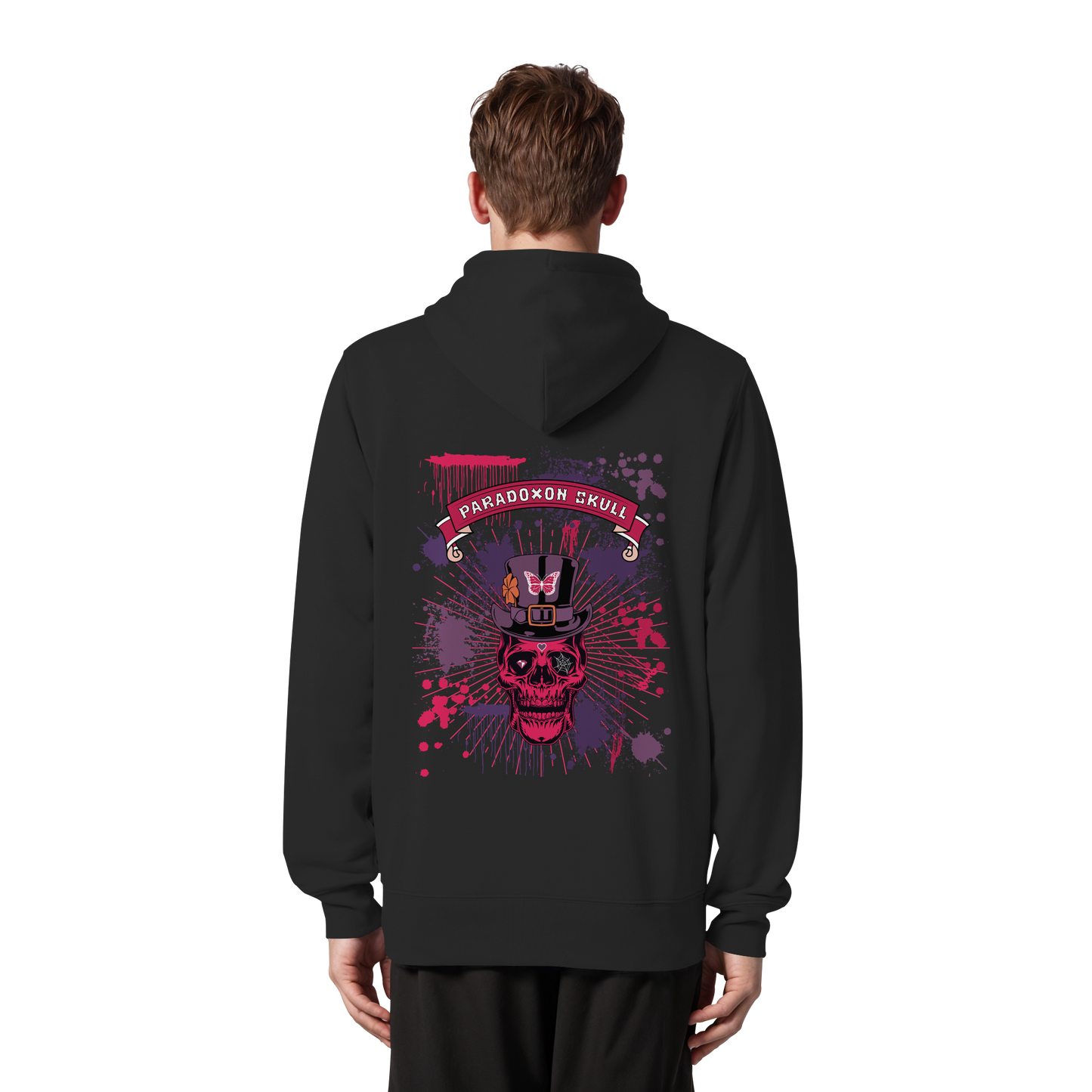 Violett Paradoxon Skull  - Organic Zipper