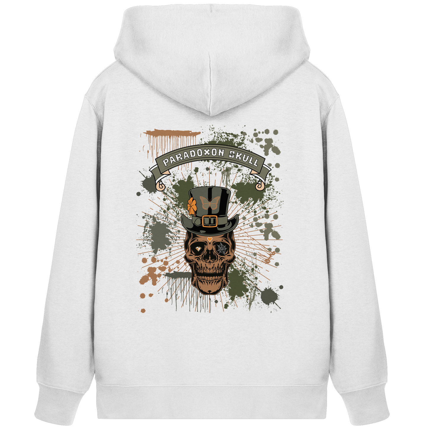 Green Paradoxon Skull  - Organic Zipper