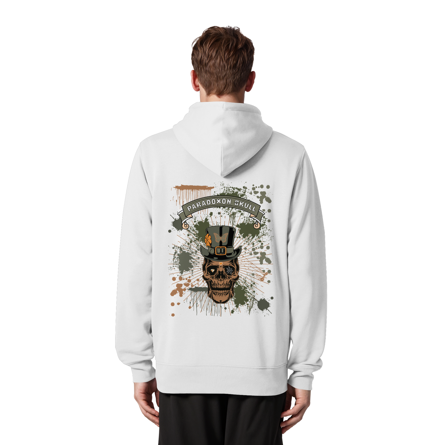 Green Paradoxon Skull  - Organic Zipper