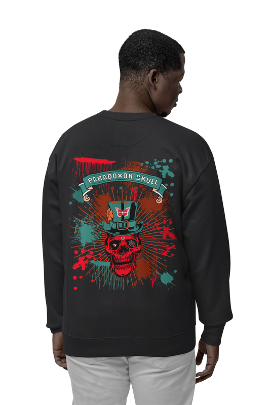 Turquoise Paradoxon Skull / Oversize Sweatshirt