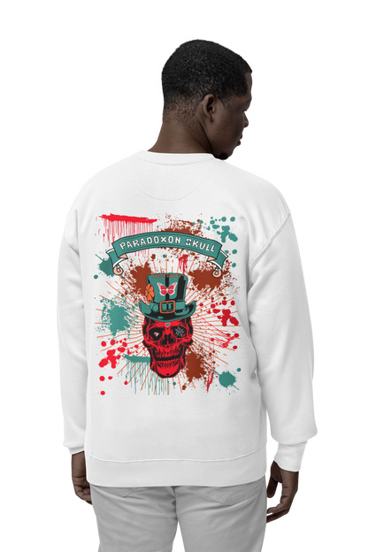 Turquoise Paradoxon Skull / Oversize Sweatshirt