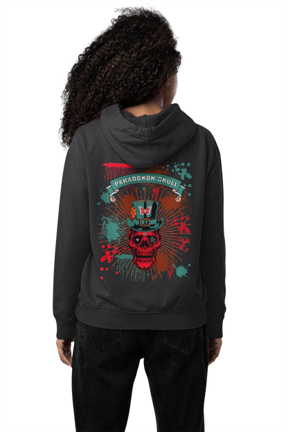 Turquoise Paradoxon Skull  / Damen Boxcut Hoodie