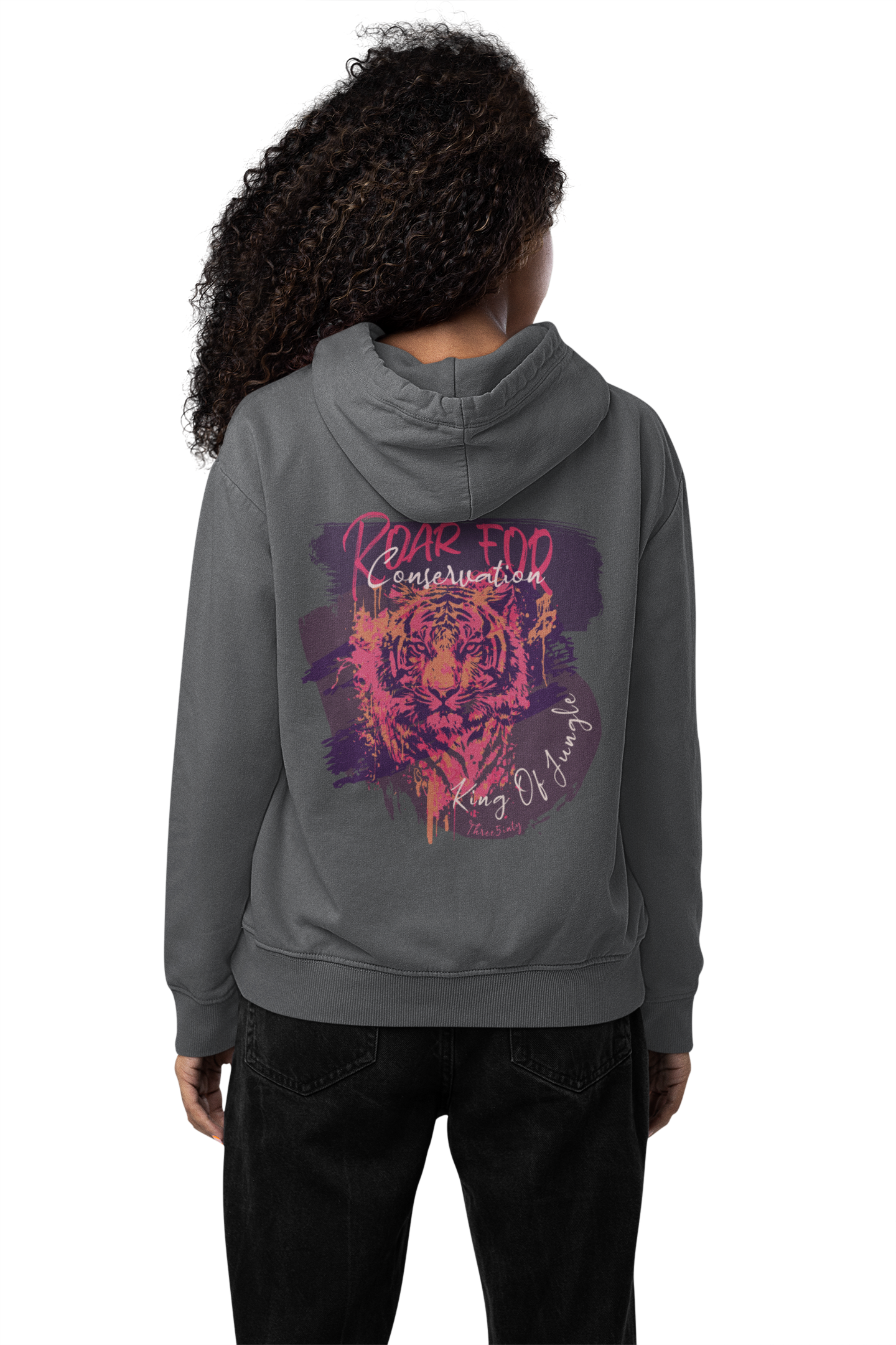 King Of Jungle Lilac / Damen Boxcut Hoodie