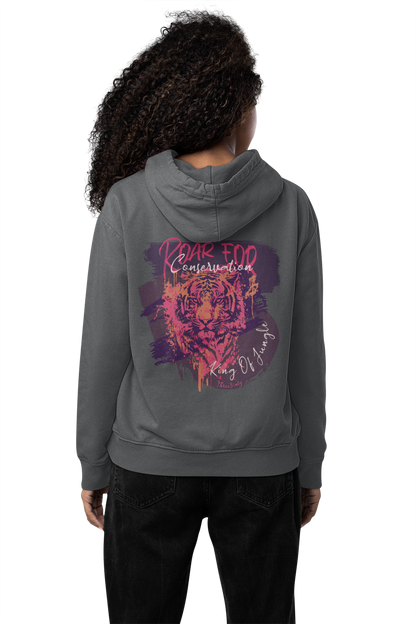 King Of Jungle Lilac / Damen Boxcut Hoodie