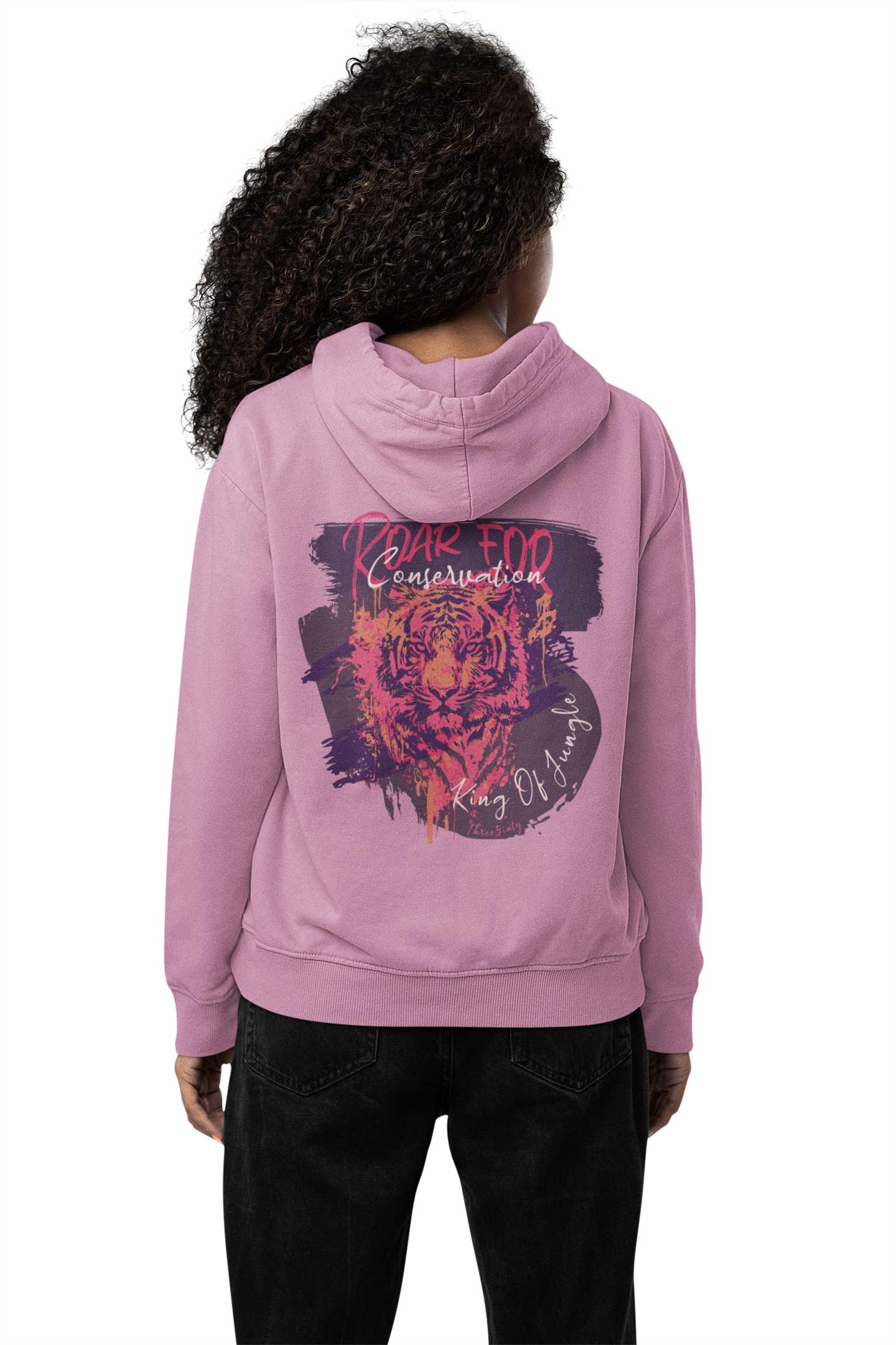 King Of Jungle Lilac / Damen Boxcut Hoodie