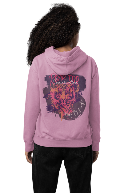 King Of Jungle Lilac / Damen Boxcut Hoodie