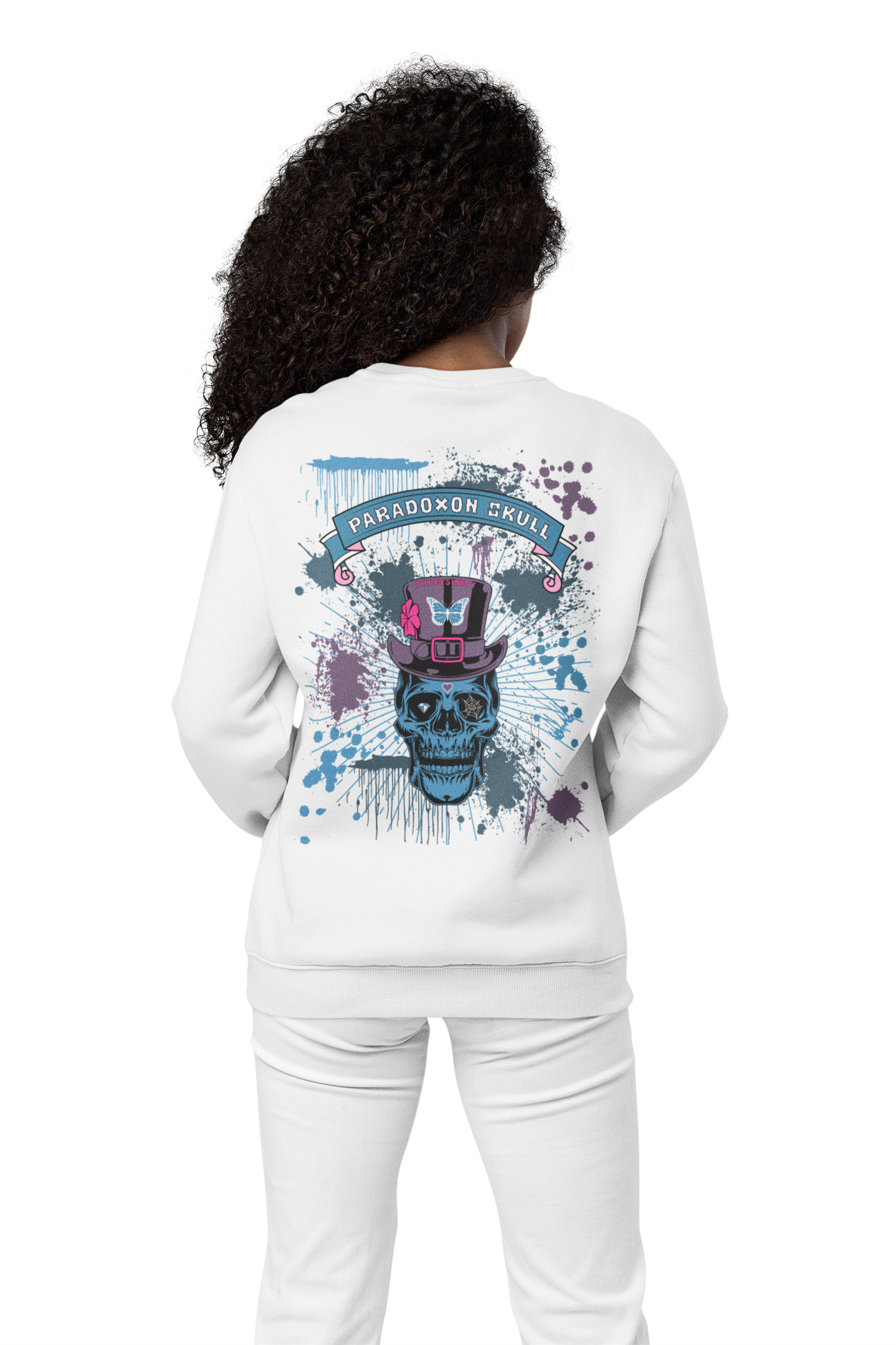 Blue Paradoxon Skull / Oversize Sweatshirt