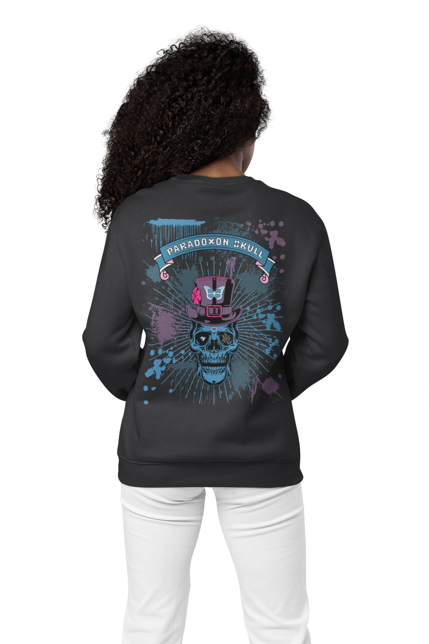 Blue Paradoxon Skull / Oversize Sweatshirt