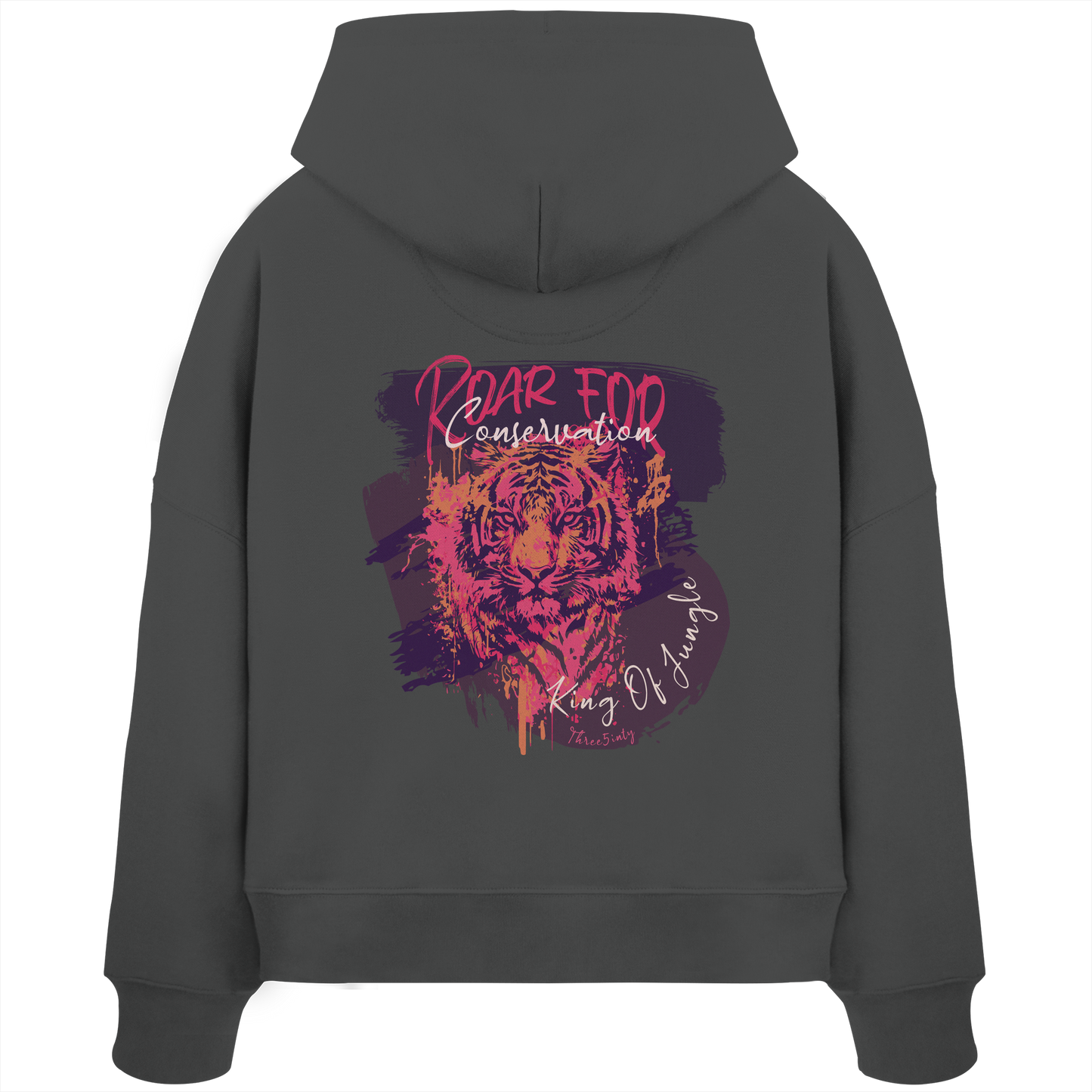 King Of Jungle Lilac / Damen Boxcut Hoodie