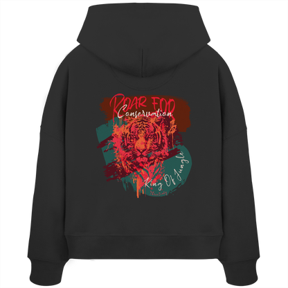 King Of Jungle Candy / Damen Boxcut Hoodie