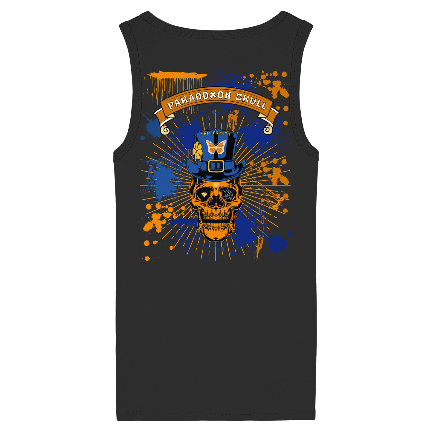 Orange Paradoxon Skull  /  Damen Tank Top