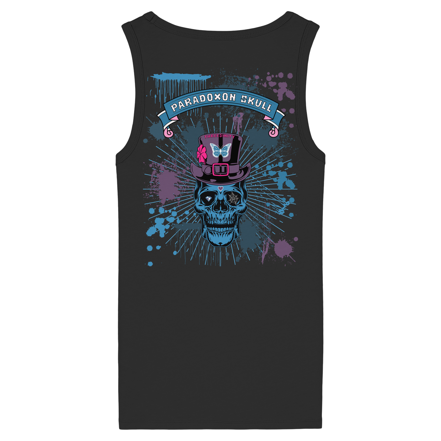 Blue Paradoxon Skull  / Damen Tank Top