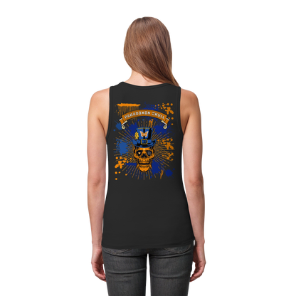 Orange Paradoxon Skull  /  Damen Tank Top