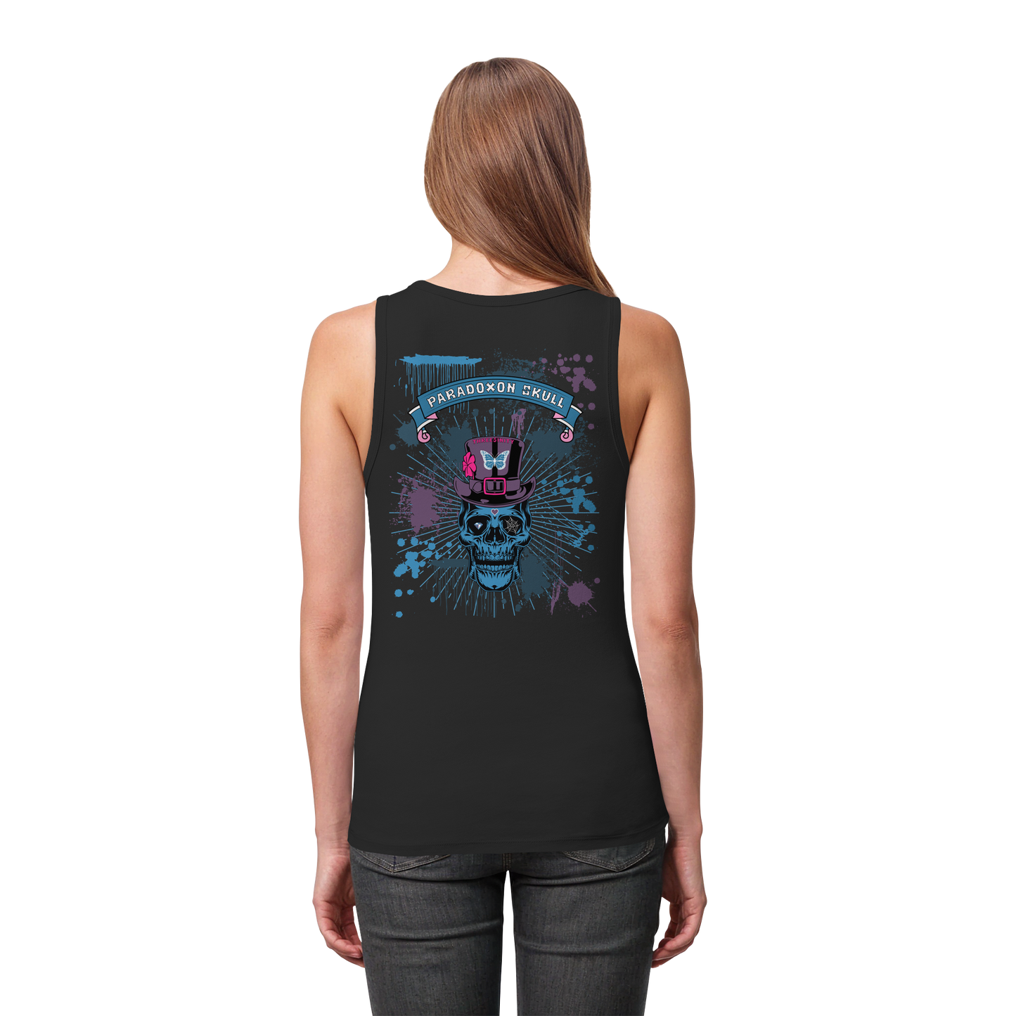 Blue Paradoxon Skull  / Damen Tank Top