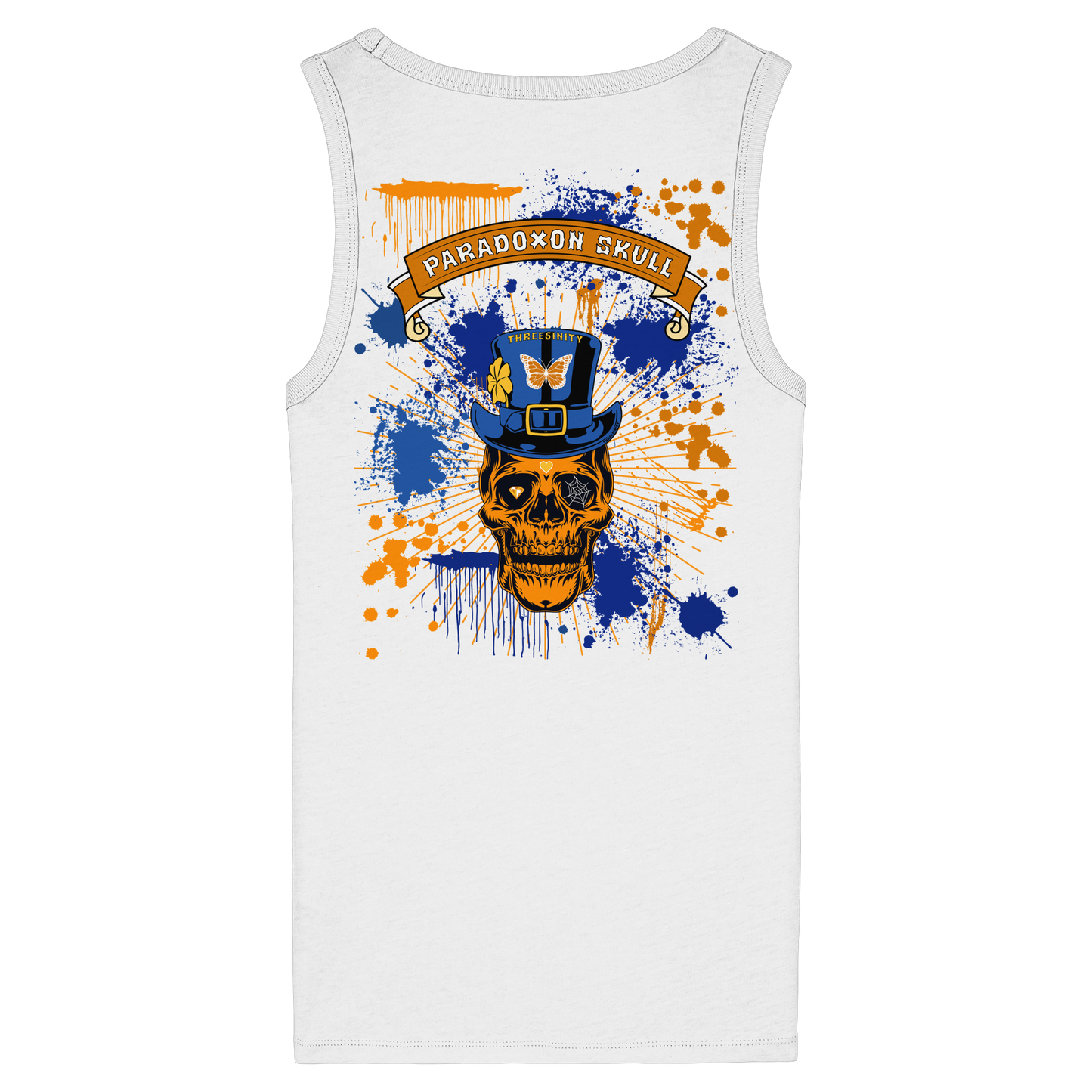 Orange Paradoxon Skull  /  Damen Tank Top