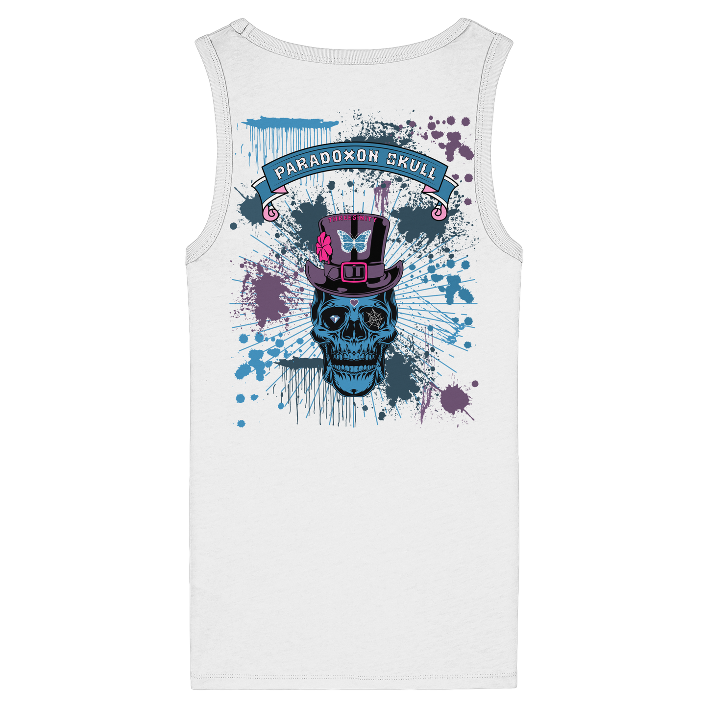 Blue Paradoxon Skull  / Damen Tank Top