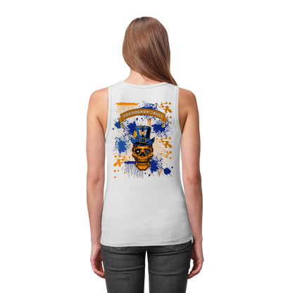 Orange Paradoxon Skull  /  Damen Tank Top
