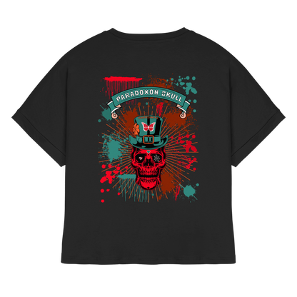 Turquoise Paradoxon Skull   /  Ladies Oversize Shirt