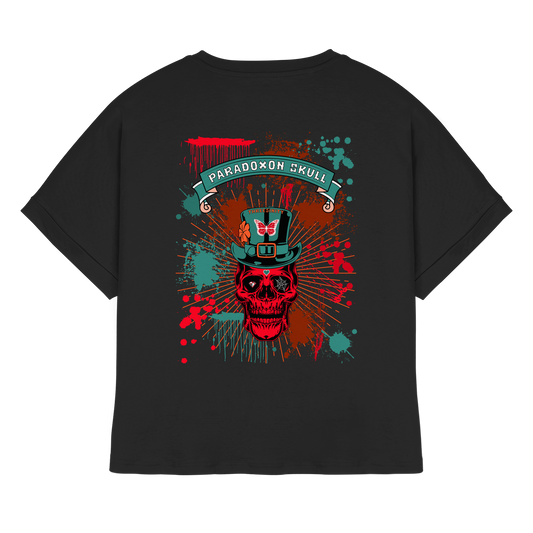 Turquoise Paradoxon Skull   /  Ladies Oversize Shirt