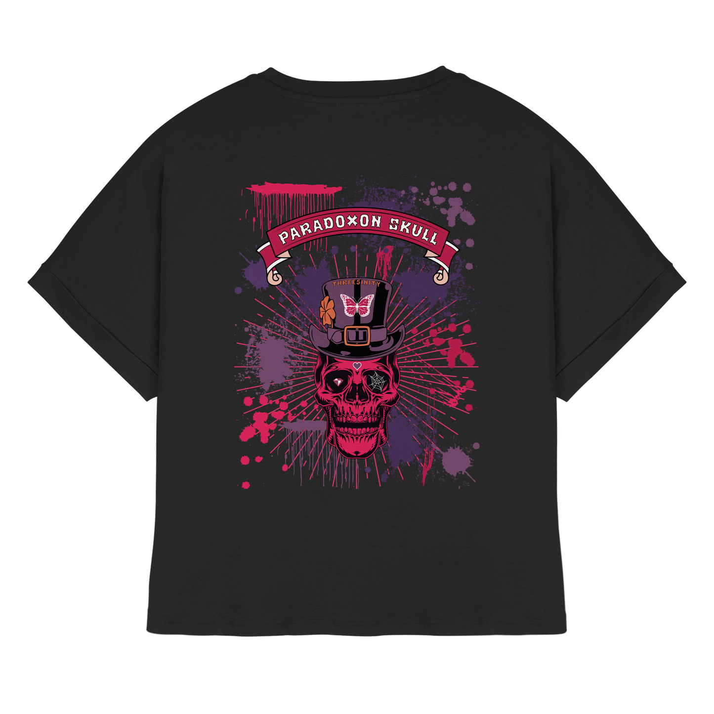 Violett Paradoxon Skull  / Ladies Oversize Shirt