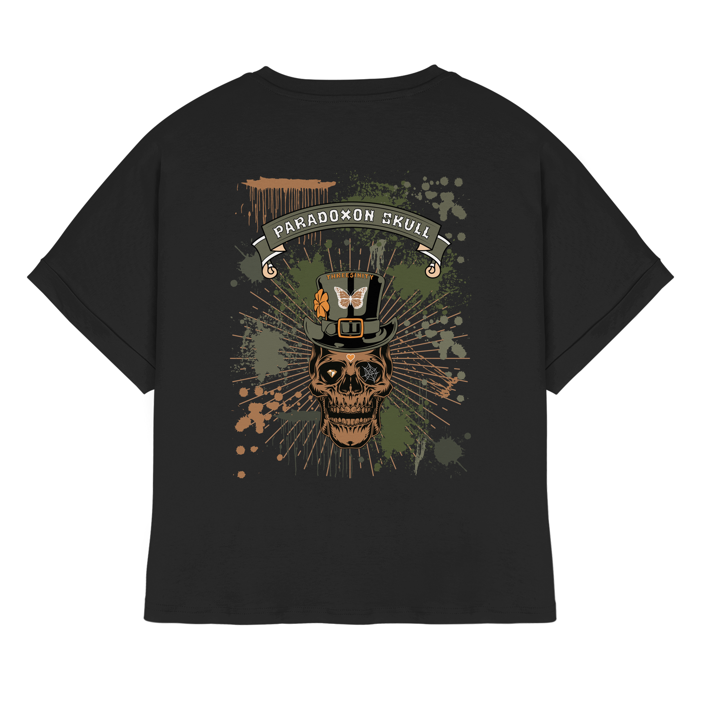 Green Paradoxon Skull  / Ladies Oversize Shirt