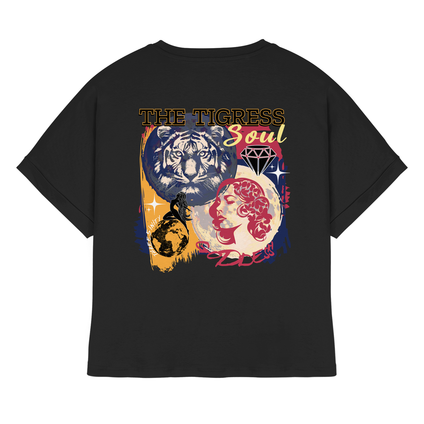 The Tigress Soul / Women's Rolled Sleeves T-Shirt