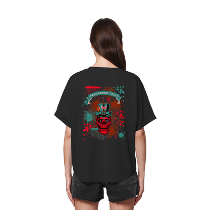 Turquoise Paradoxon Skull   /  Ladies Oversize Shirt