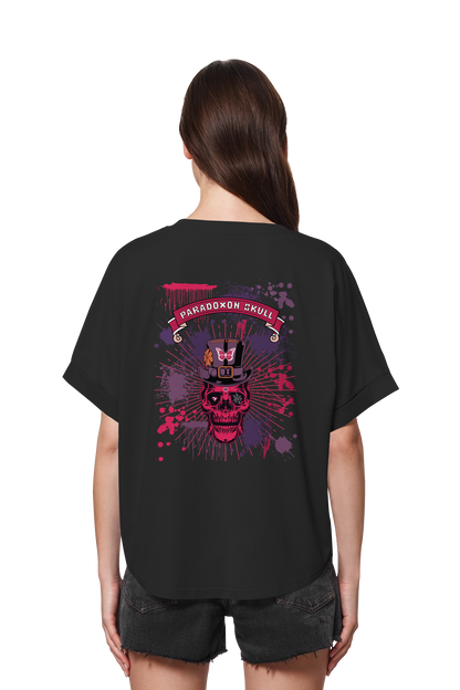 Violett Paradoxon Skull  / Ladies Oversize Shirt