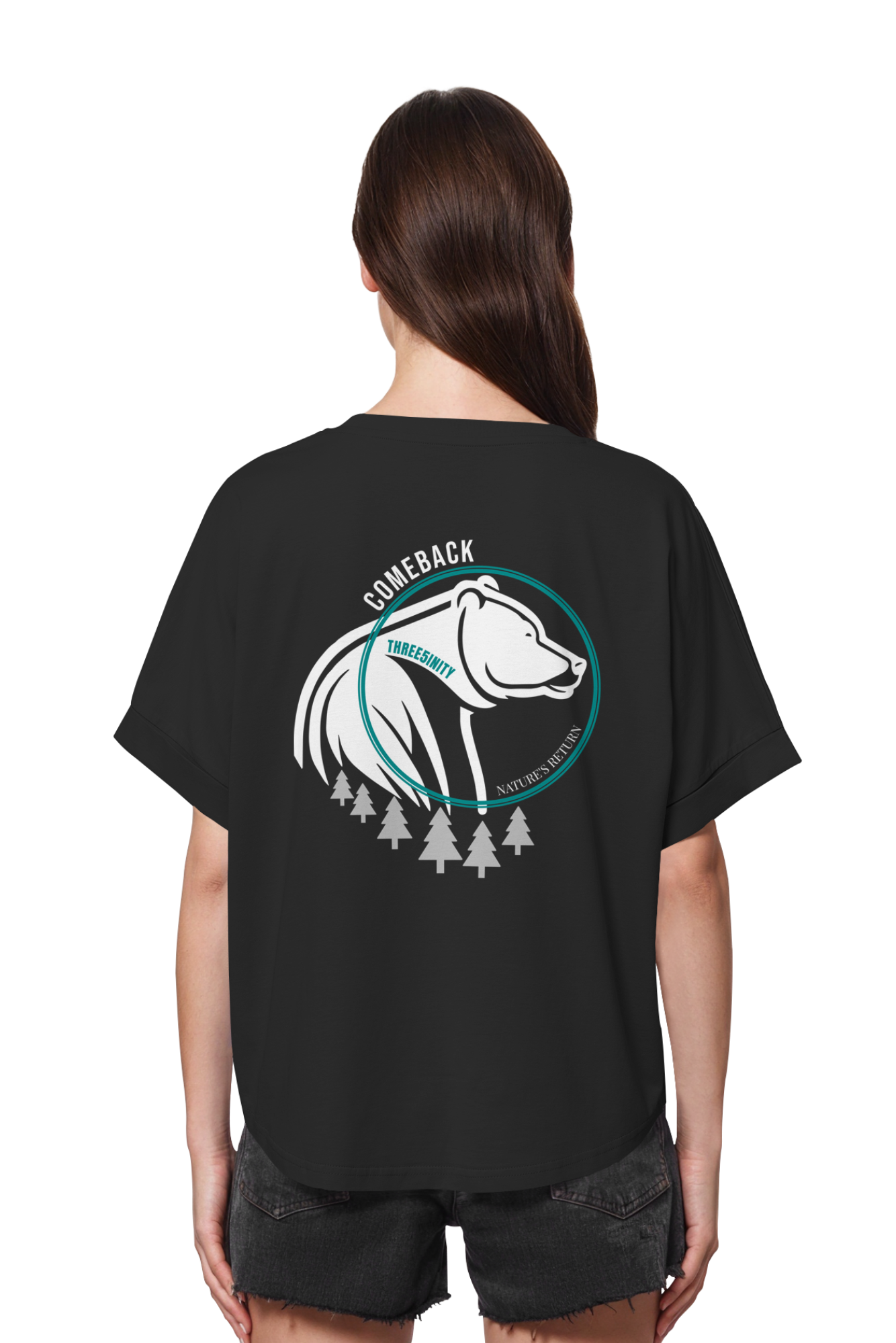 Comeback Bear / Ladies Oversize Shirt